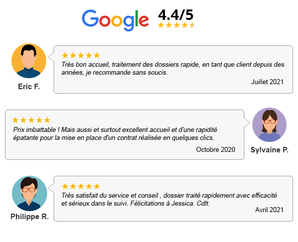 Nos avis clients Google